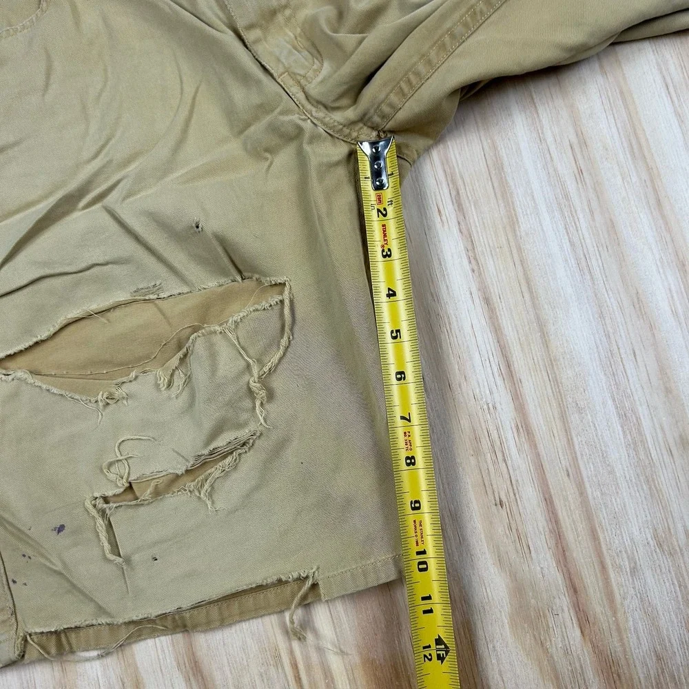 VTG Levi's Silvertab Shorts Men‎ FITS 32Mustard Yellow Thrashed Distress Worn